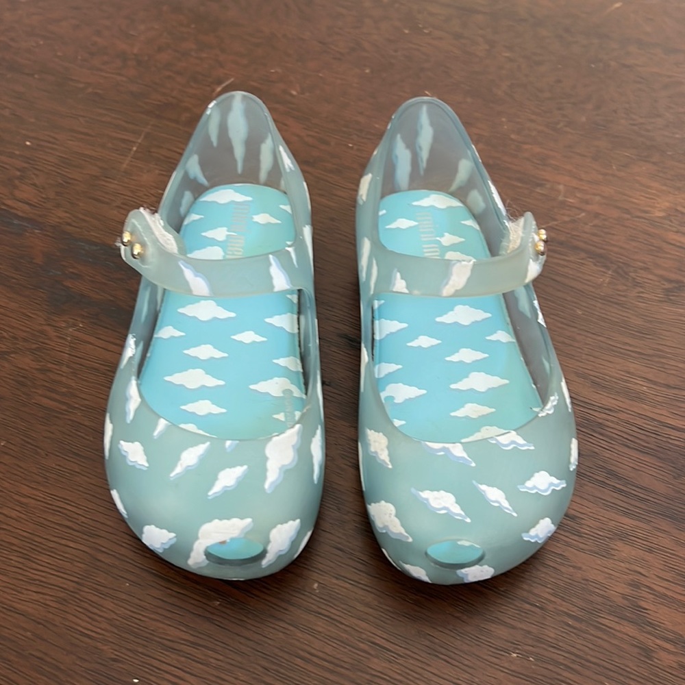 Mini Melissa Ultragirl Clear Blue  size 7